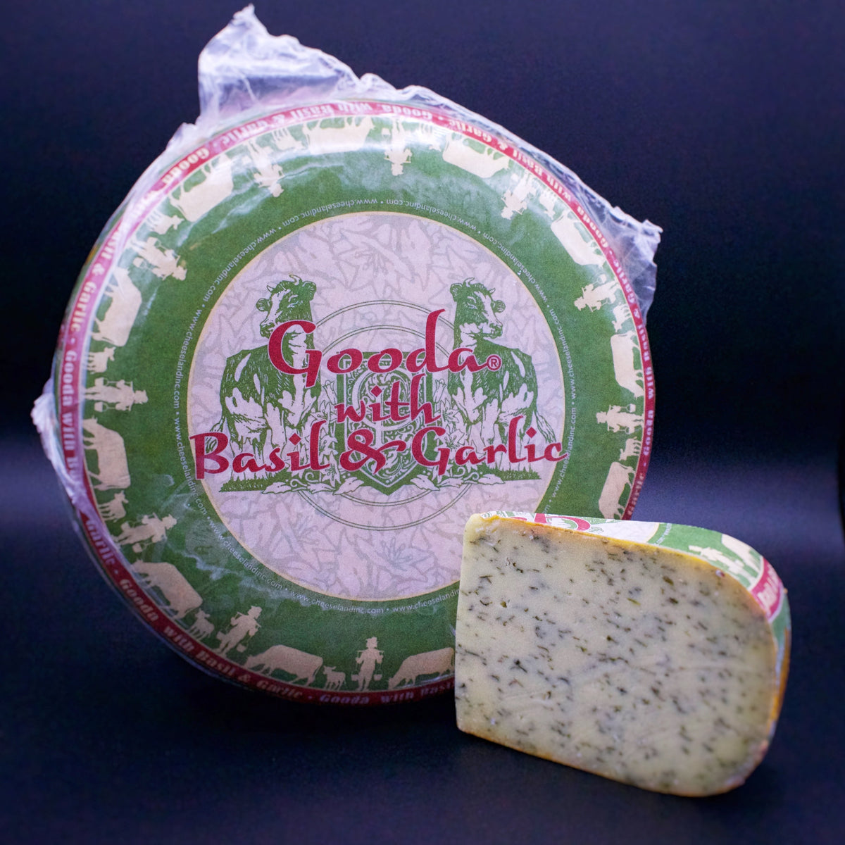 Cheeseland Basil Garlic Gouda The Cheesemonger s Shop